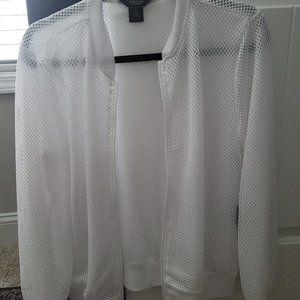 NWT VERA WANG 100 MODERN WHITE ZIP JACKET NEW!!